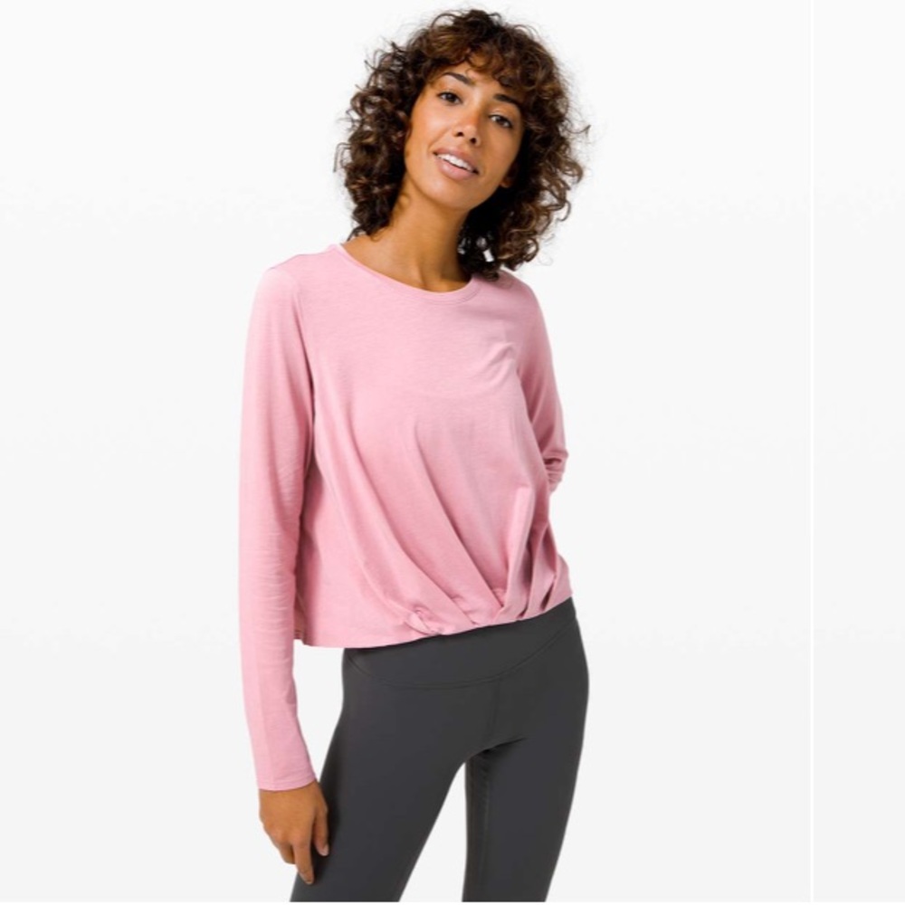 Lululemon Pleats and Thank You Long Sleeve Top